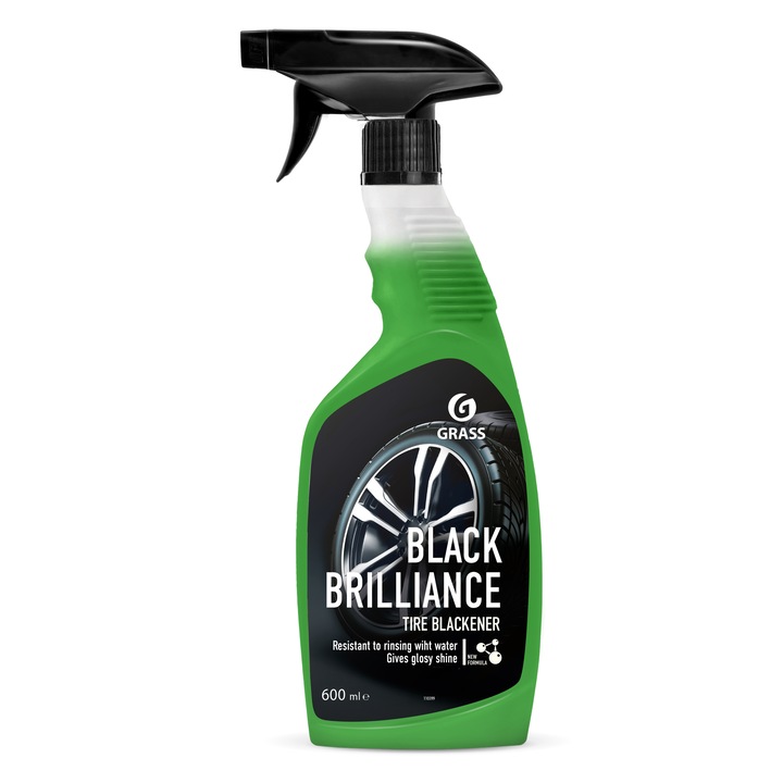 Black Brilliance Spray Lustruitor Anvelope 600ml - Intunecator Profesional pentru Anvelope Auto