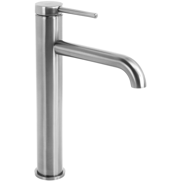 Magas mosdócsaptelep, Rea, Spot, Szálcsiszolt acél, JS-B801-1N