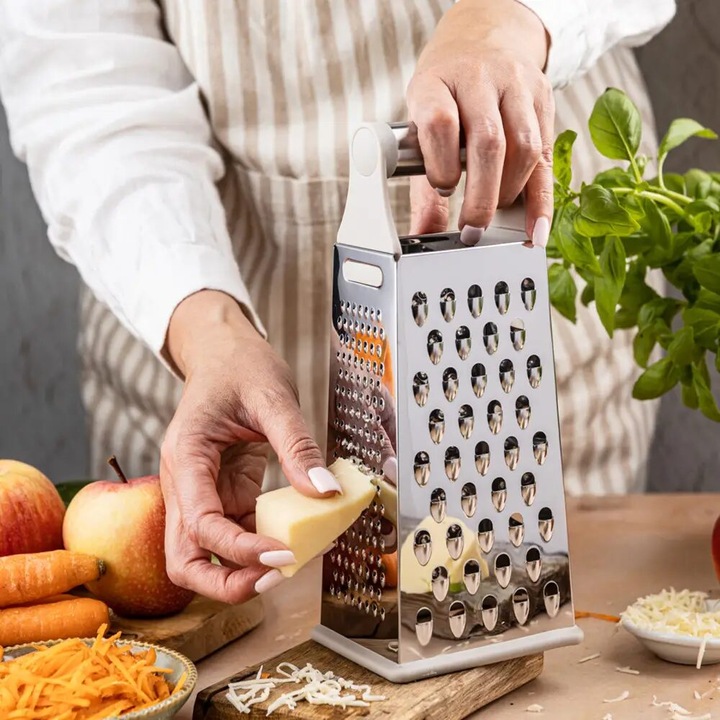 Razatoare universala, manuala din otel inoxidabi, 4 fete, Kinghoff