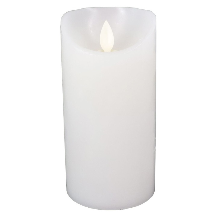 Lumanare LED, 15cm, decor realistic ceara si flacara, cu baterii 3xAAA (neincluse), Mentavill