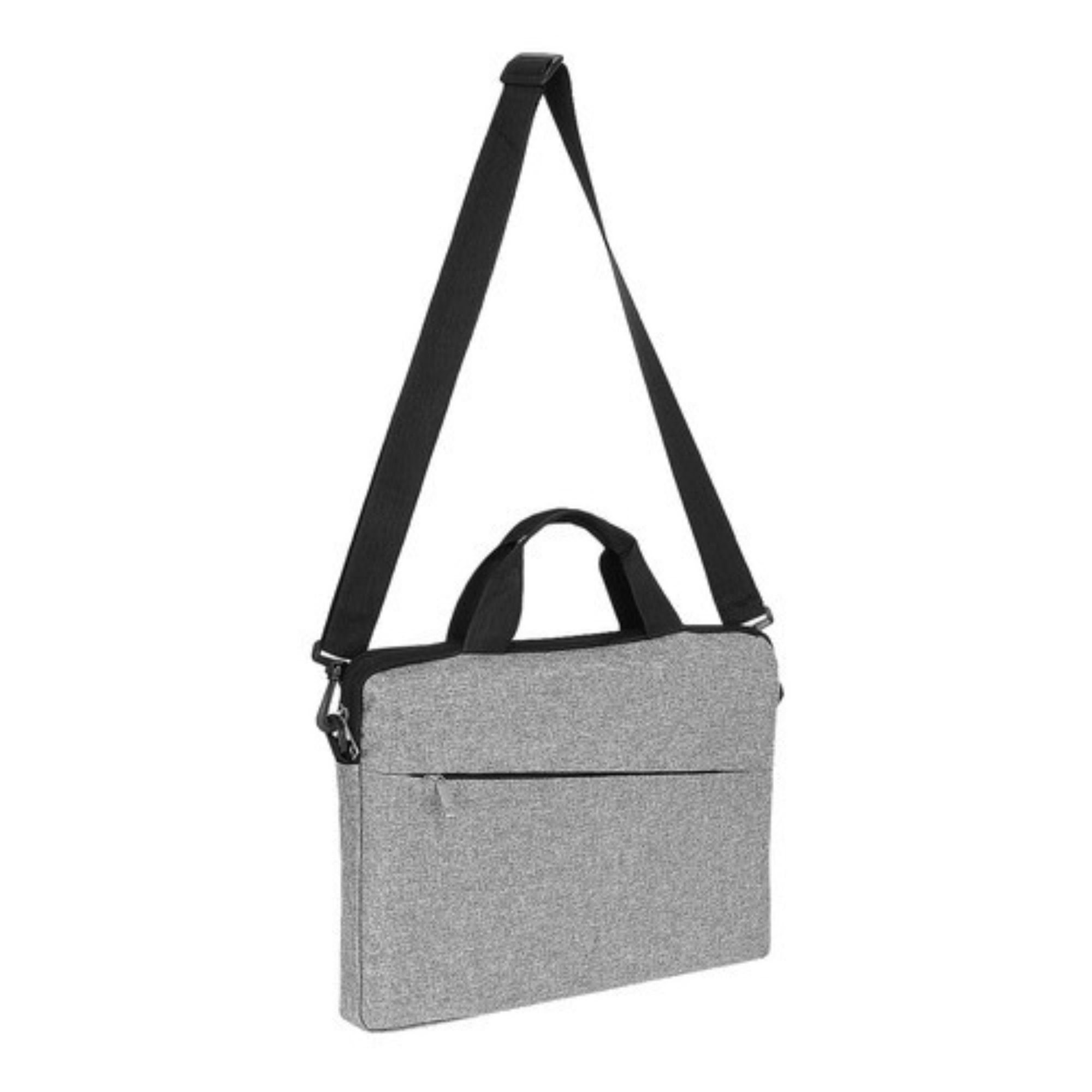Geanta Universala VarioShop®, pentru Laptop 12-14 inch, Protectie Interna, Compartiment Principal si Curea de Umar Detasabila, Compatibila laptop Apple MacBook, Asus, Acer, Dell, Huawei, 41 x 30 cm, Gri