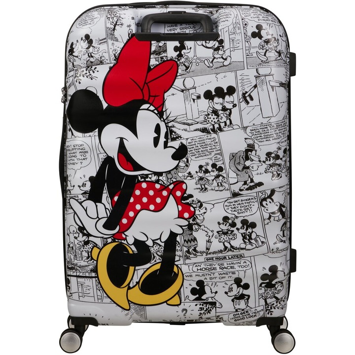 Troller American Tourister Wavebreaker 77cm alb, capacitate 77l, material ABS