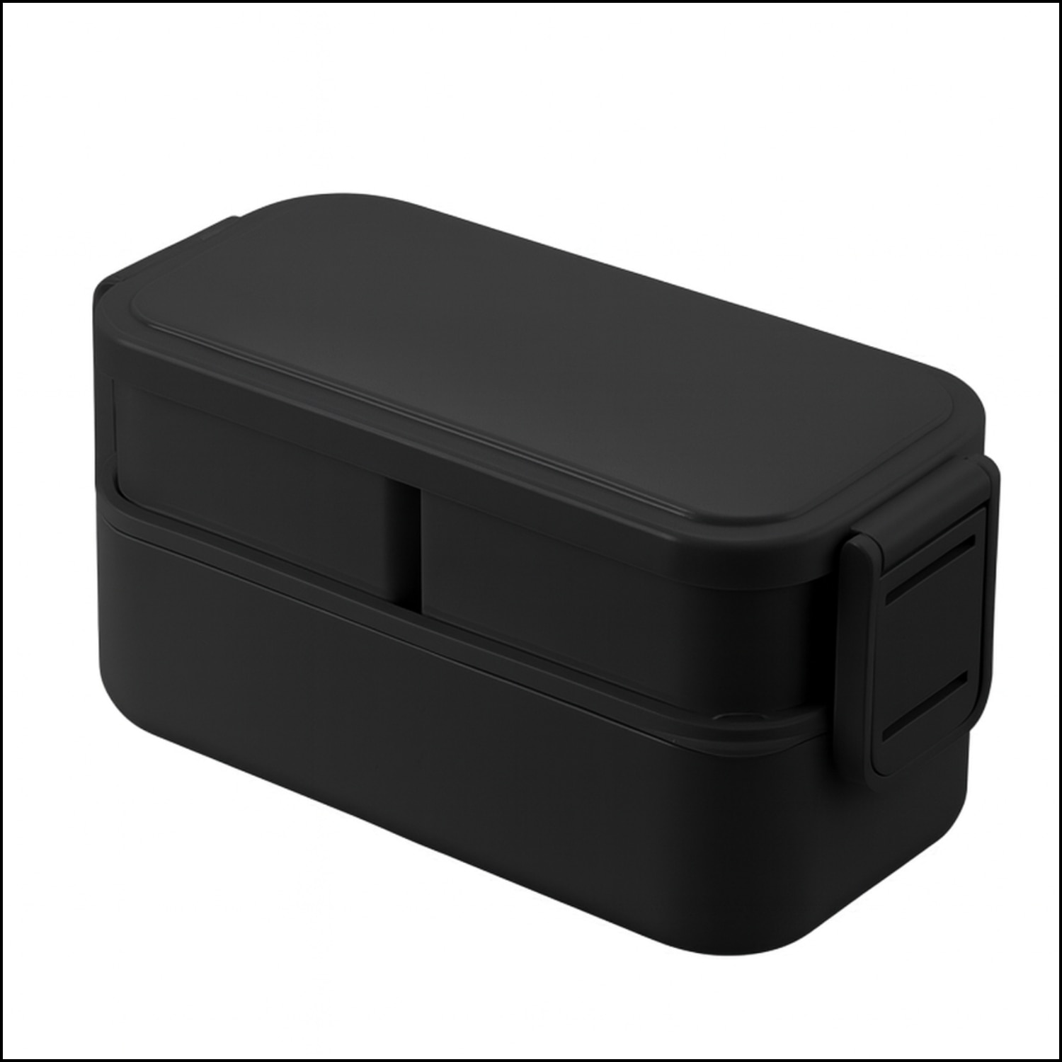 Set Caserole Inox, 800ml, 2 straturi, Negru Mat, Geanta