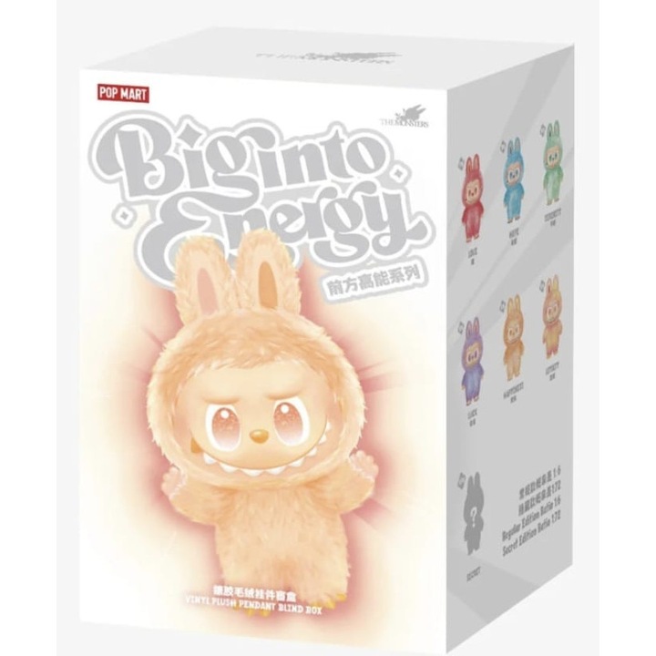Gyűjthető figura Labubu - Big Into Energy, POPMART, 17cm, pasztell színek, meglepetés doboz