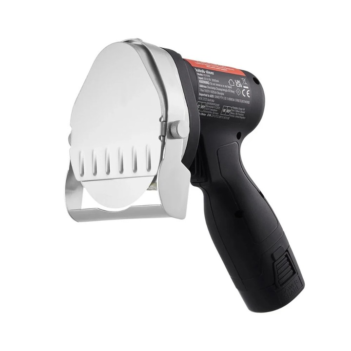 Cutit electric Shawarma, fara fir, grosime reglabila, otel inoxidabil, suprafata plana