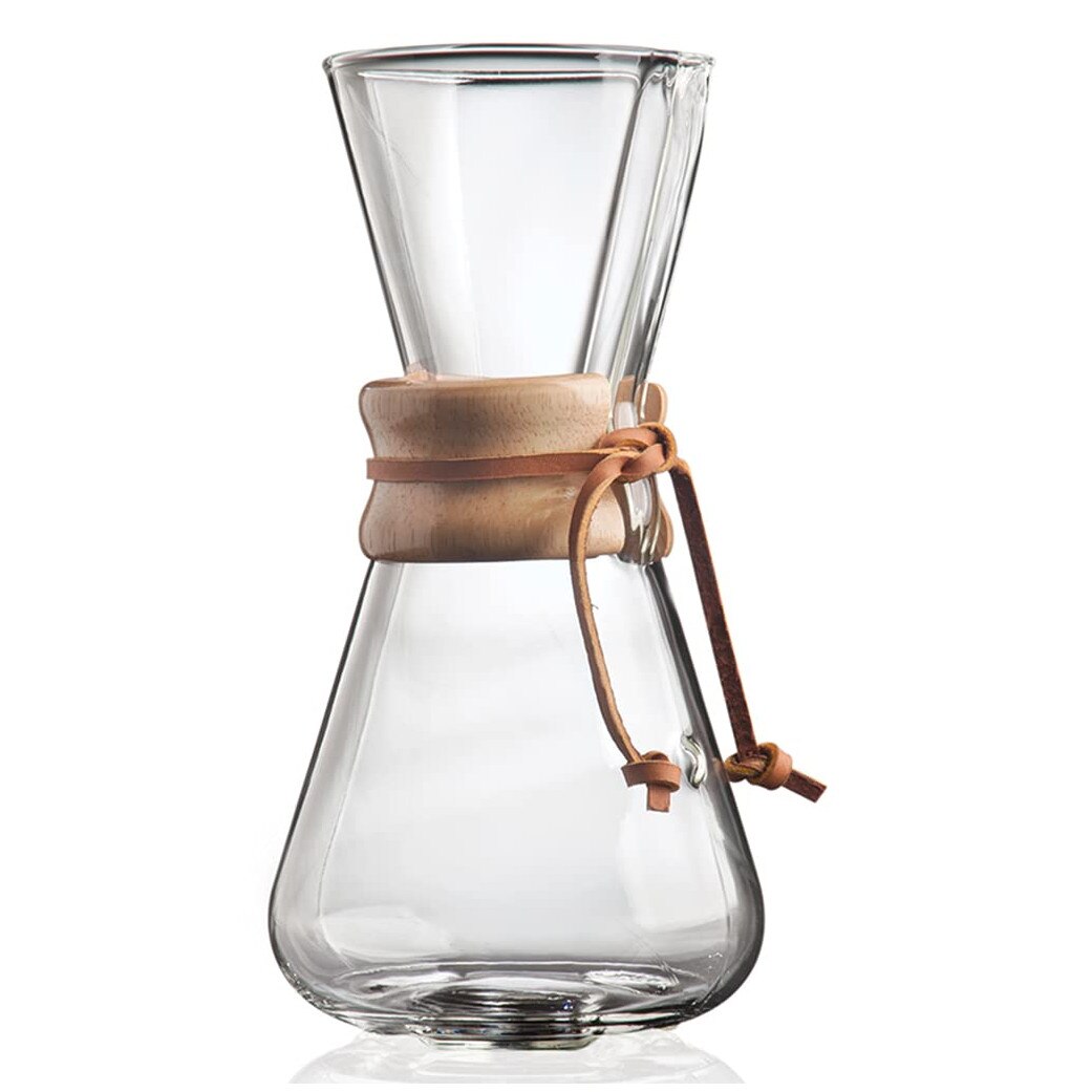 Кафемашина Chemex Drip 1.25 л, стъкло, за 1-3 чаши - eMAG.bg