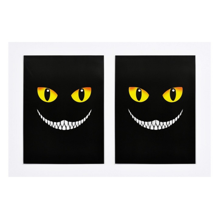 Set 2 bucati Abtibild idealSTORE stalpi auto si geam auto, Dimensiune 50x25 cm, Durabil la soare, ploaie si spalari repetate, model sport, ideal pentru personalizarea caroseriei