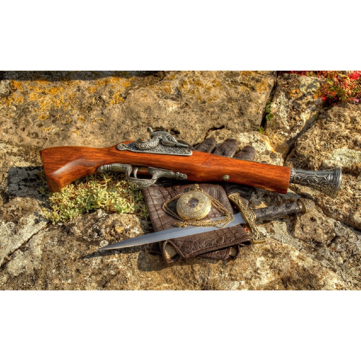 Картина върху платно, МЕДИЯ, Средновековни оръжия, 105 x 70 см