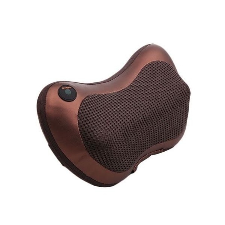 Perna de masaj cervicală și lombară, Shiatsu, funcție de încălzire, maro, 30W