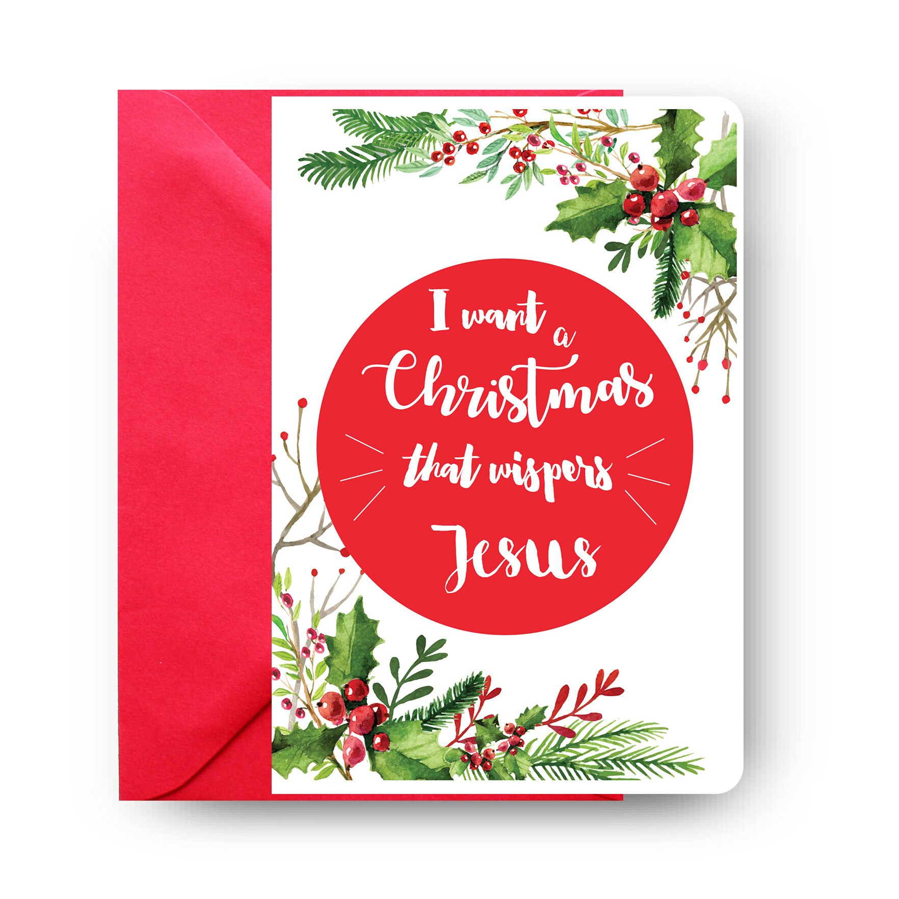 Felicitare de Craciun, Genette's Ideas, I want, 110x160 mm