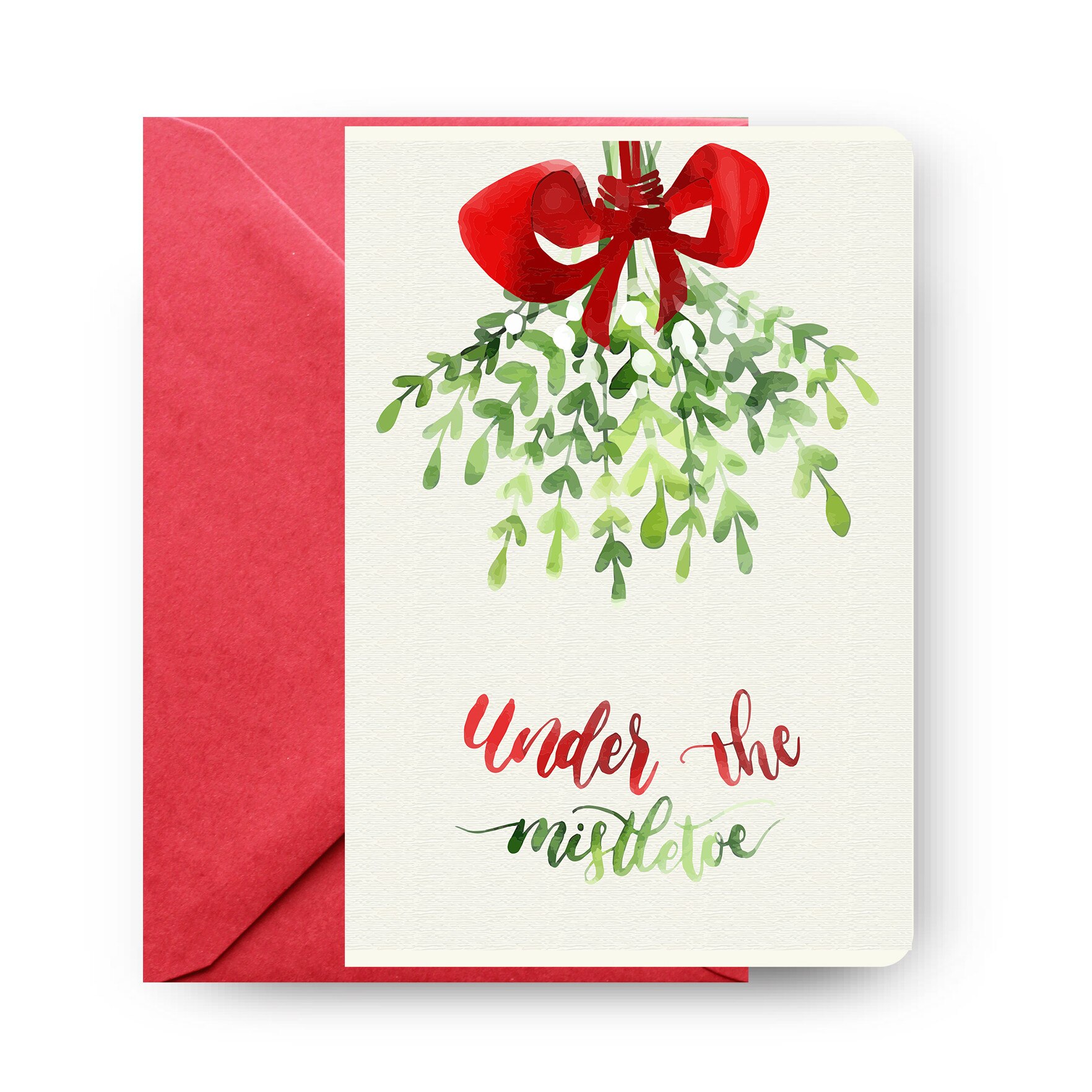 Felicitare de Craciun, Genette's Ideas, Under the mistletoe, 110x160 mm