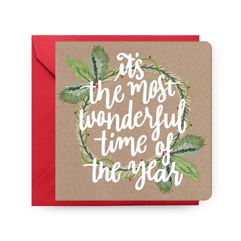 Felicitare de Craciun, Genette's Ideas, The most wonderful, 150x150 mm Felicitare de Craciun, Genette's Ideas, The most wonderful, 150x150 mm