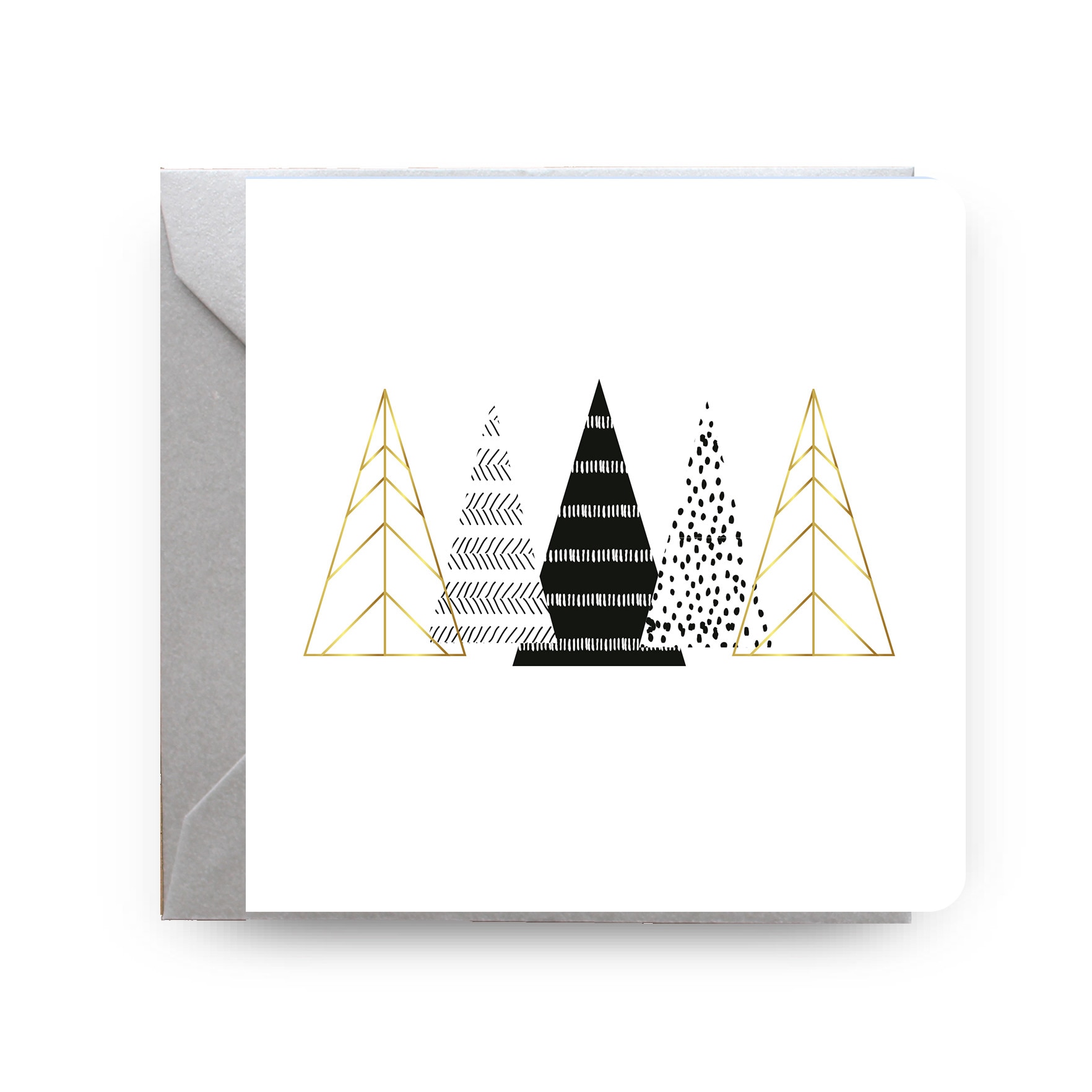 Felicitare de Craciun, Genette's Ideas, Brad, 130x130 mm