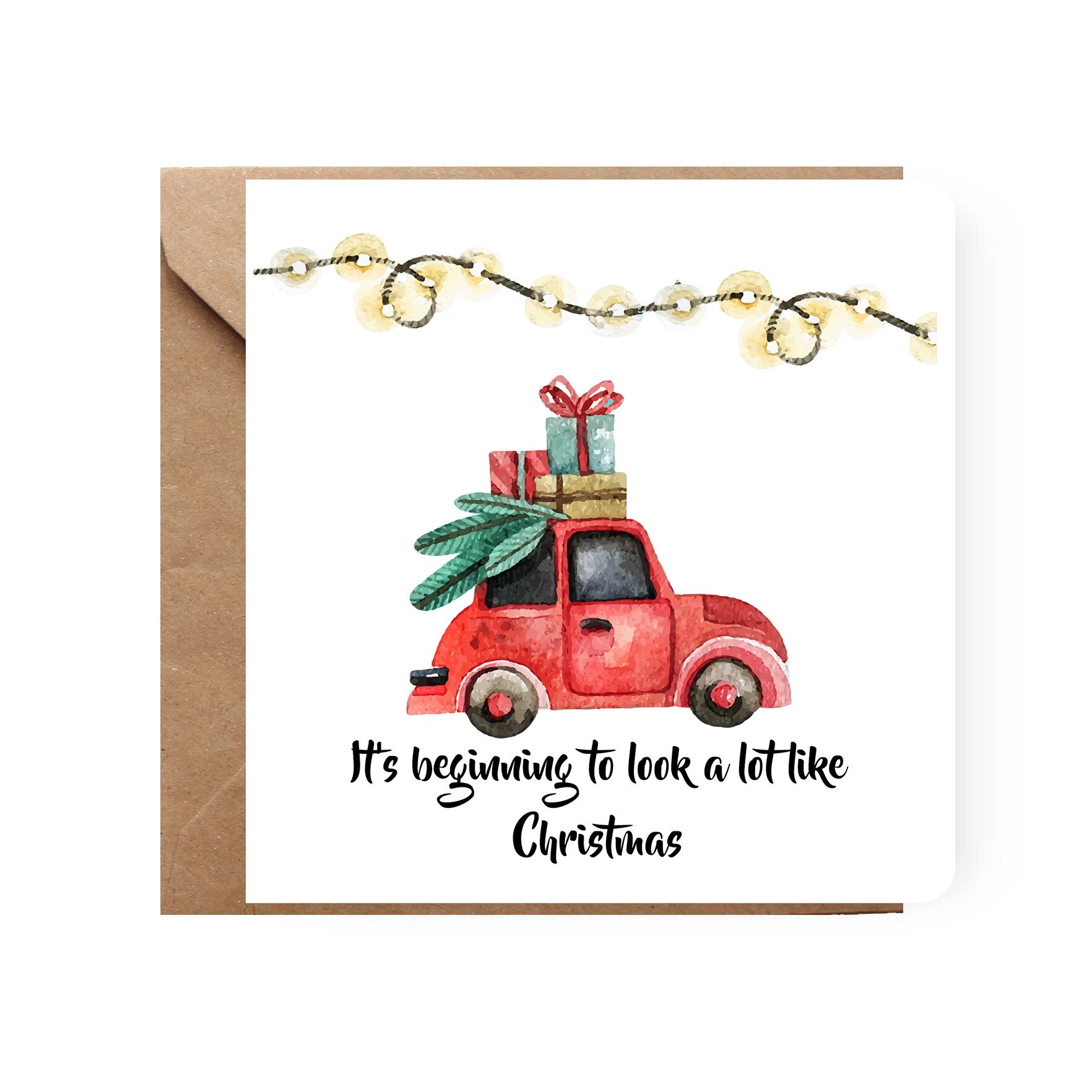 Felicitare de Craciun, Genette's Ideas, It's beginning, 130x130 mm