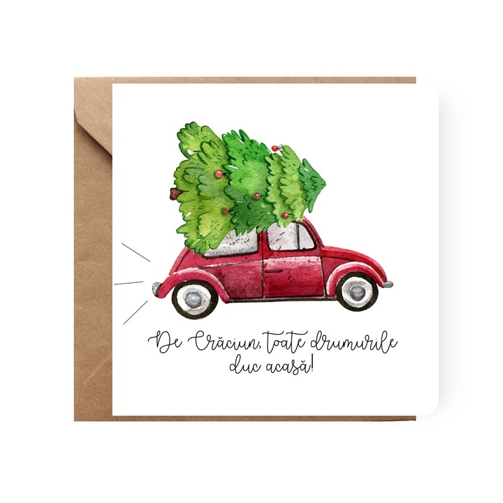 Felicitare de Craciun, Genette's Ideas, De Craciun, 130x130 mm