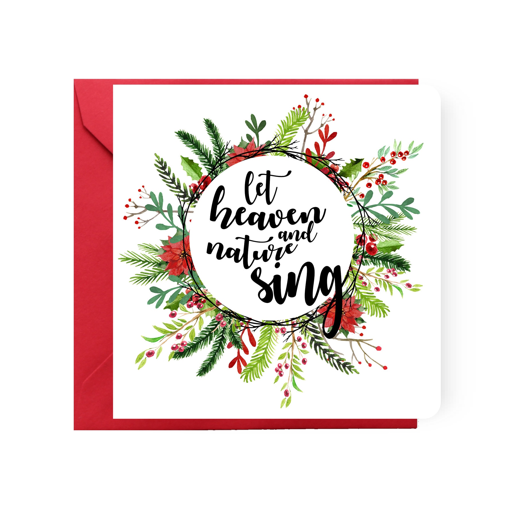 Felicitare de Craciun, Genette's Ideas, Coronita, 130x130 mm