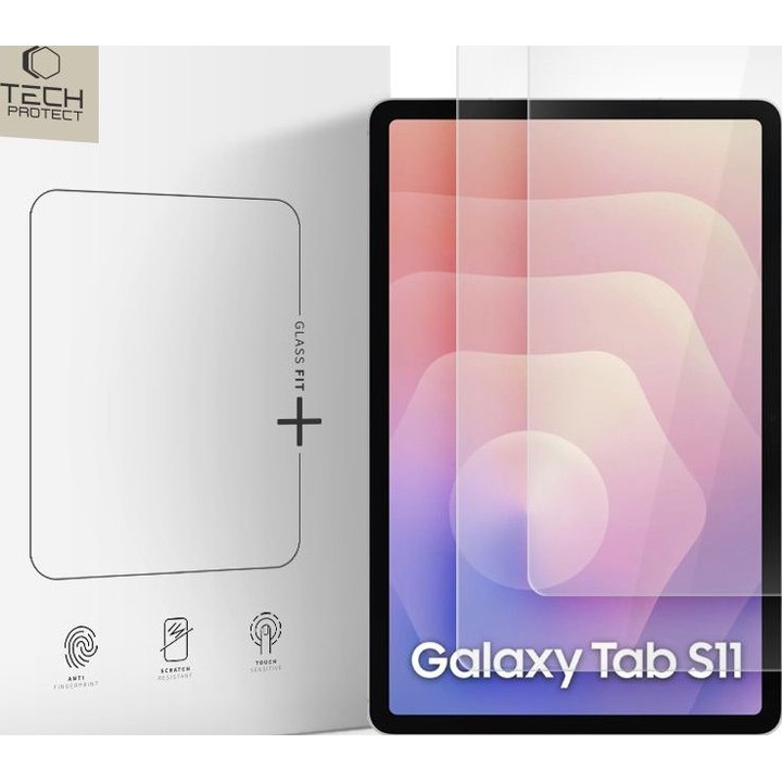 Tech-Protect Glass Fit+ 2 пакета закалено стъкло за Samsung Galaxy Tab S11 11.0 - прозрачен