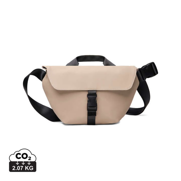 Geanta tip sling VINGA Baltimore RCS, Greige, 32 x 7 x 19 cm