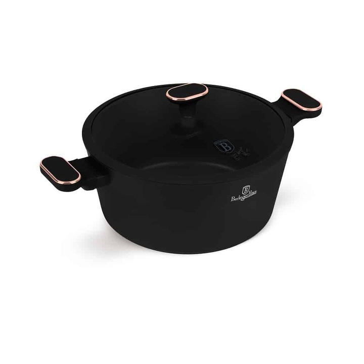 Тенджера с капак, Berlinger Haus, BH8359, Black Rose Ø28 см