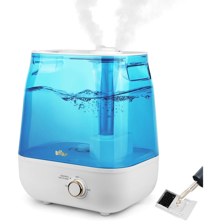 Párásító Bear, 6L, csendes 28dB, fehér