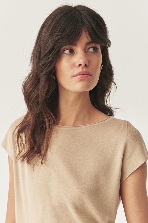 TATUUM, Bluza din amestec de lyocell, Maro nisip