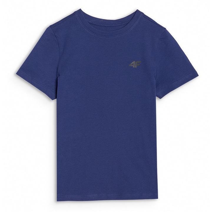 4F Junior Kobalt Kék Fiú Póló 100% Pamut Regular Fit Méret 122 SPORTSTYLE