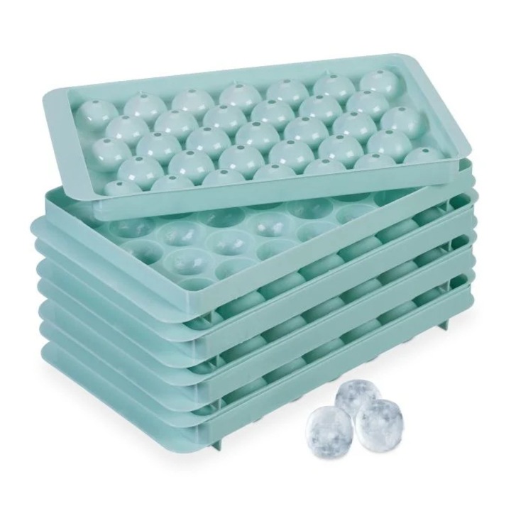 4 darab kerek jégkockatartó tálca készlet