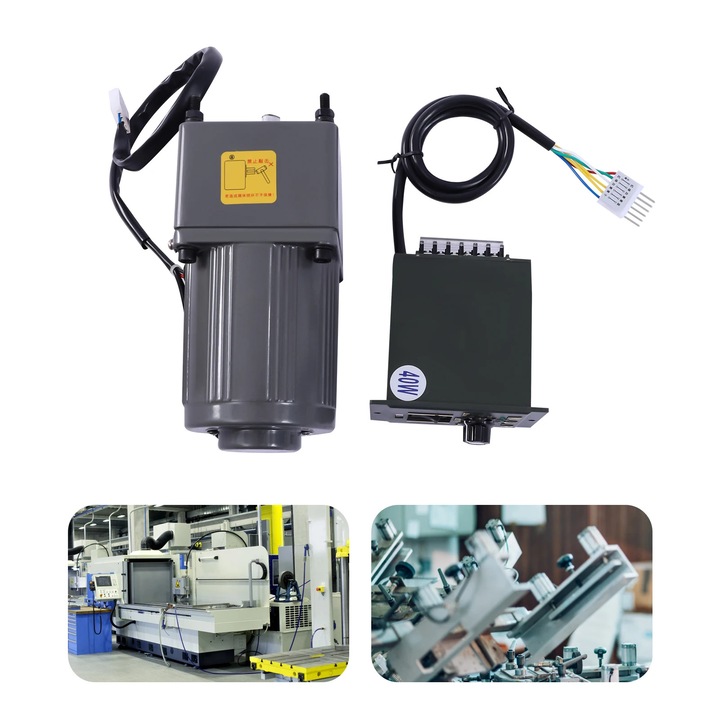 Motor cu reductor ajustabil in cupru, 20K 1Faza, 40W, viteza reglabila infinit, 220V, cu Guvernator de Viteza Primara