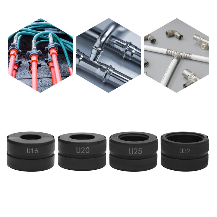 Setul de Falci de Presare, Crimp Insert U16/20/25/32, TH16/20/26/32mm, Matrite de Crimpare Pentru Cleste Tubular de Crimpare, Model U