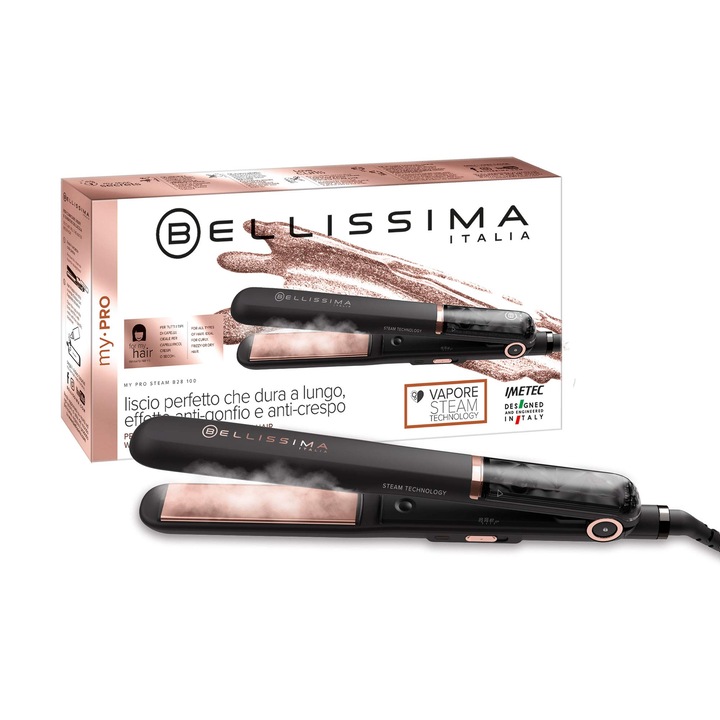 Bellissima My Pro Steam B28 100 gőzölős hajvasaló, kerámia, 230C