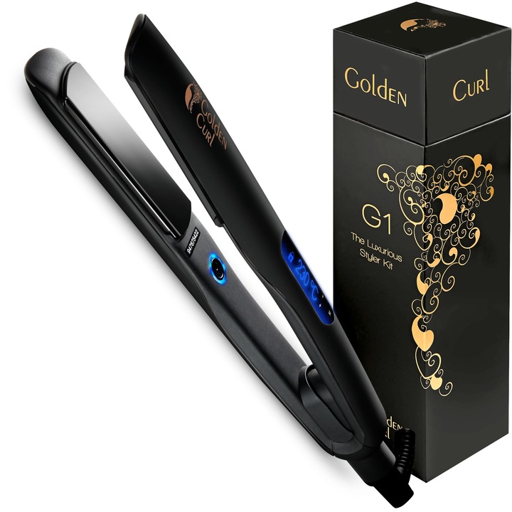 Golden Curl 2 az 1-ben hajvasaló, kerámia, max. 230C hőmérséklet