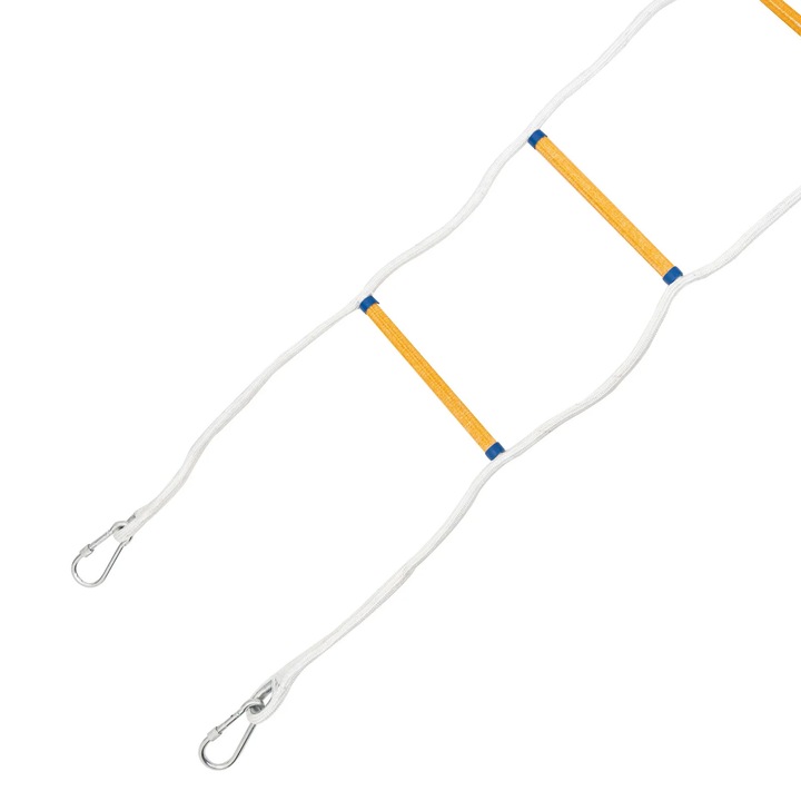 Kötélhágcsó, 12m, 0.9 hüvelyk, 440 lbs teherbírás, csúszásmentes pedálokkal, kültéri használatra