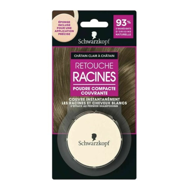 Pudra compacta pentru radacini Saten deschis Schwarzkopf