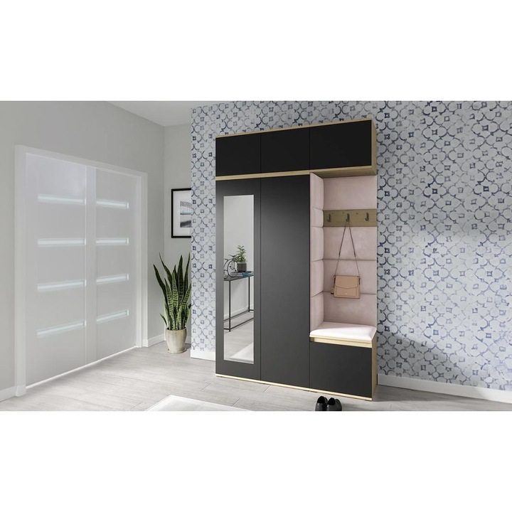 Cuier Hol Max 18 Culoare Roz pal cu Artisan 225x225x40 cm