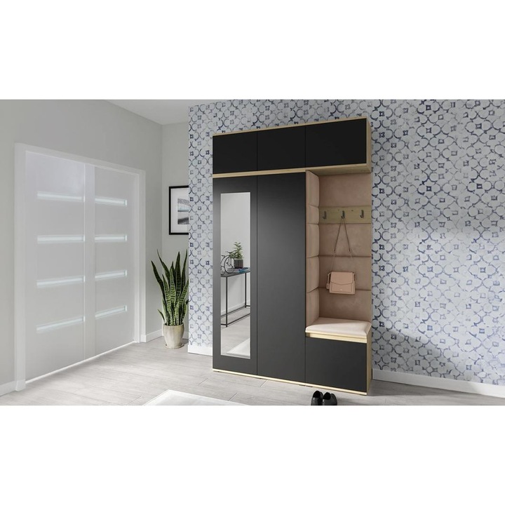 Cuier Hol Max 18 Culoare Bej inchis cu Artisan 225x225x40 cm