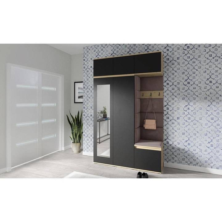 Cuier Hol Max 18 Culoare Maro cafeniu cu Artisan 225x225x40 cm