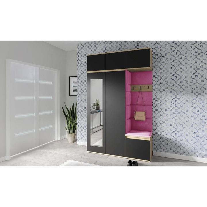 Cuier Hol Max 18 Culoare Roz cu Artisan 225x225x40 cm