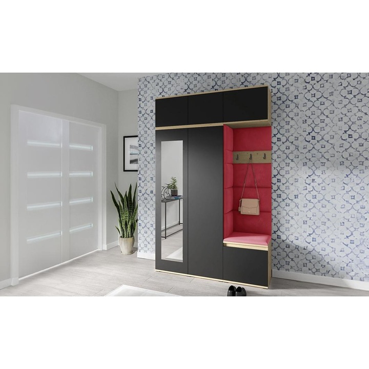 Cuier Hol Max 18 Culoare Rosus cu Artisan 225x225x40 cm