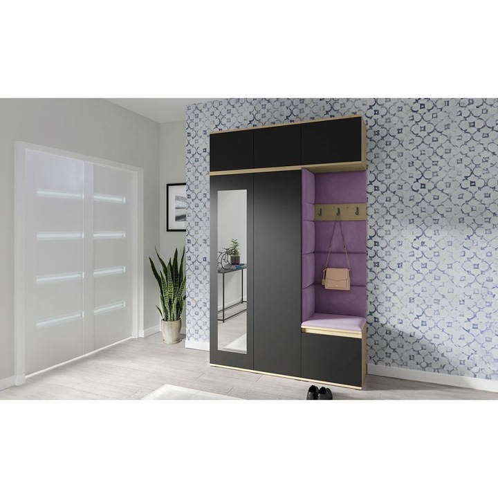 Cuier Hol Max 18 Culoare Mov cu Artisan 225x225x40 cm