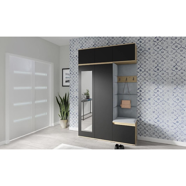 Cuier Hol Max 18 Culoare Gri cu Artisan 225x225x40 cm