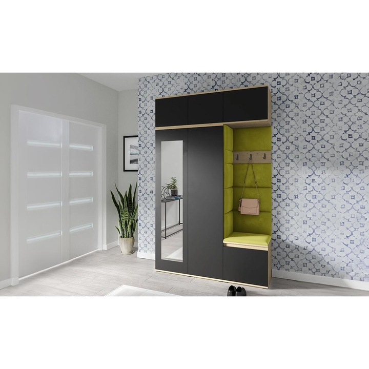 Cuier Hol Max 18 Culoare Verde cu Artisan 225x225x40 cm