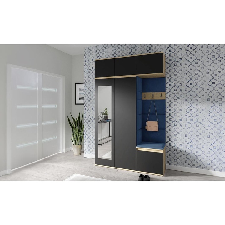 Cuier Hol Max 18 Culoare Albastru cu Artisan 225x225x40 cm