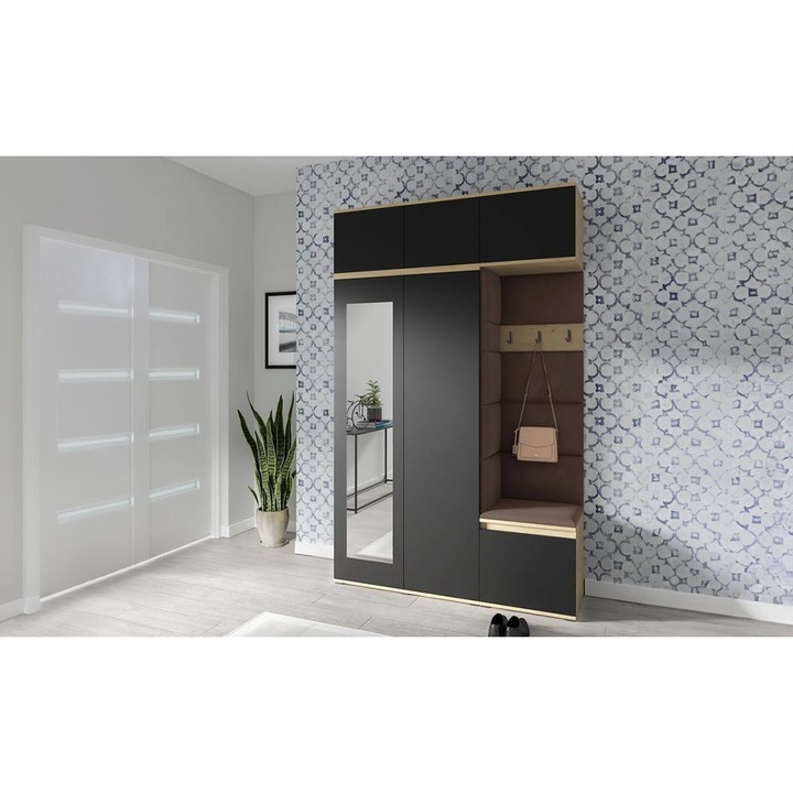 Cuier Hol Max 18 Culoare Maro cu Artisan 225x225x40 cm