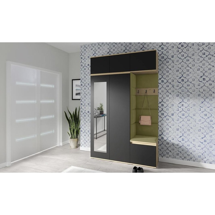 Cuier Hol Max 18 Culoare Verde iarba cu Artisan 225x225x40 cm