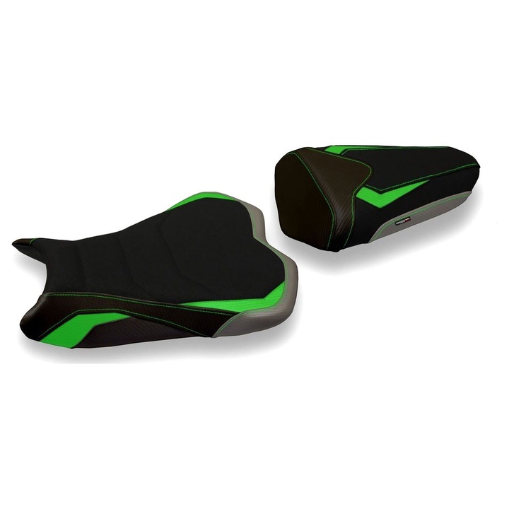 Калъф за кола Cracovia Special Color Ultragrip за Kawasaki Ninja ZX 6 R, зелен/сив, от морски PVC, водоустойчив, 100% Произведено в Италия