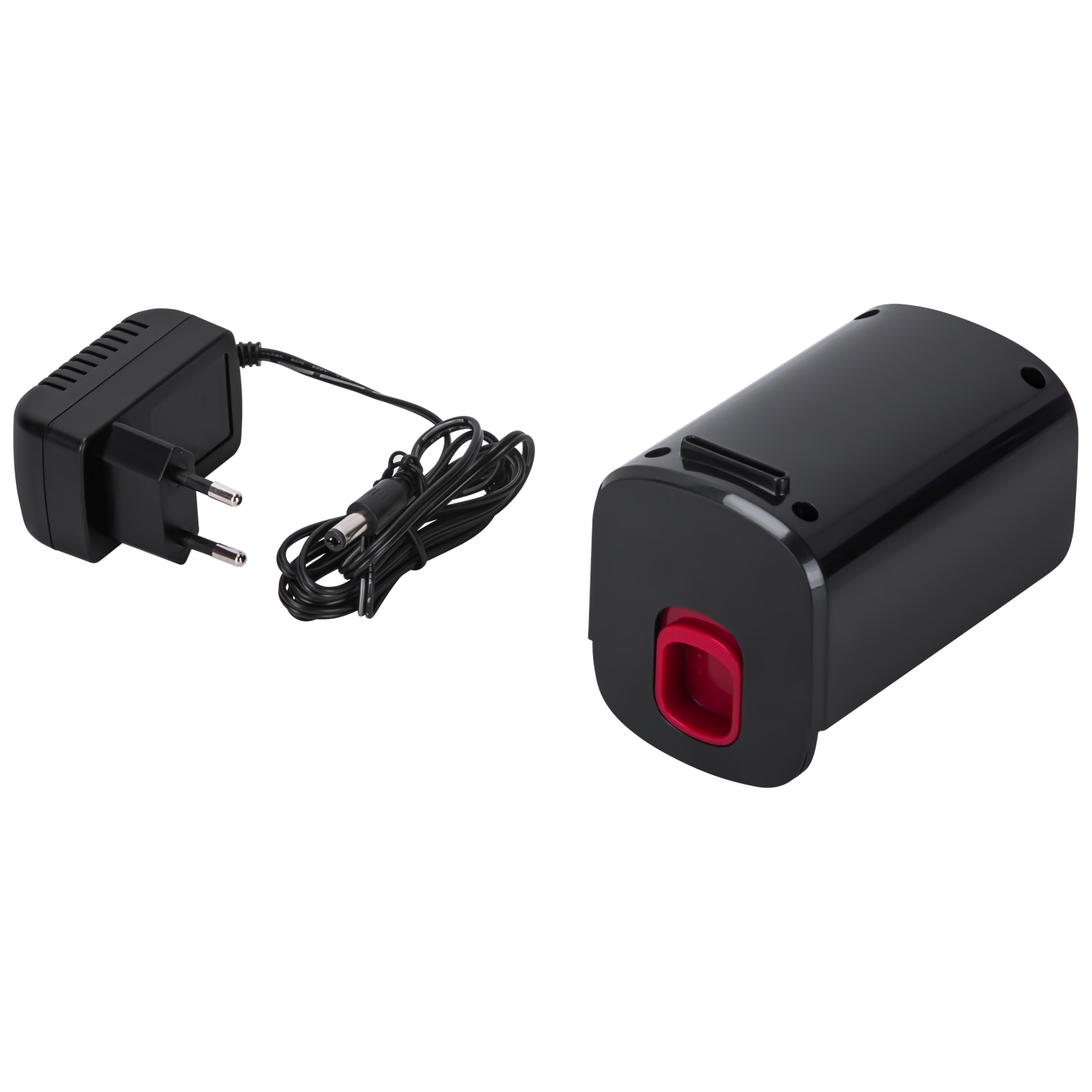 Aspirator vertical fara sac, Kraft&Dele, 25.2 V, 2500 mAh, Negru / Rosu