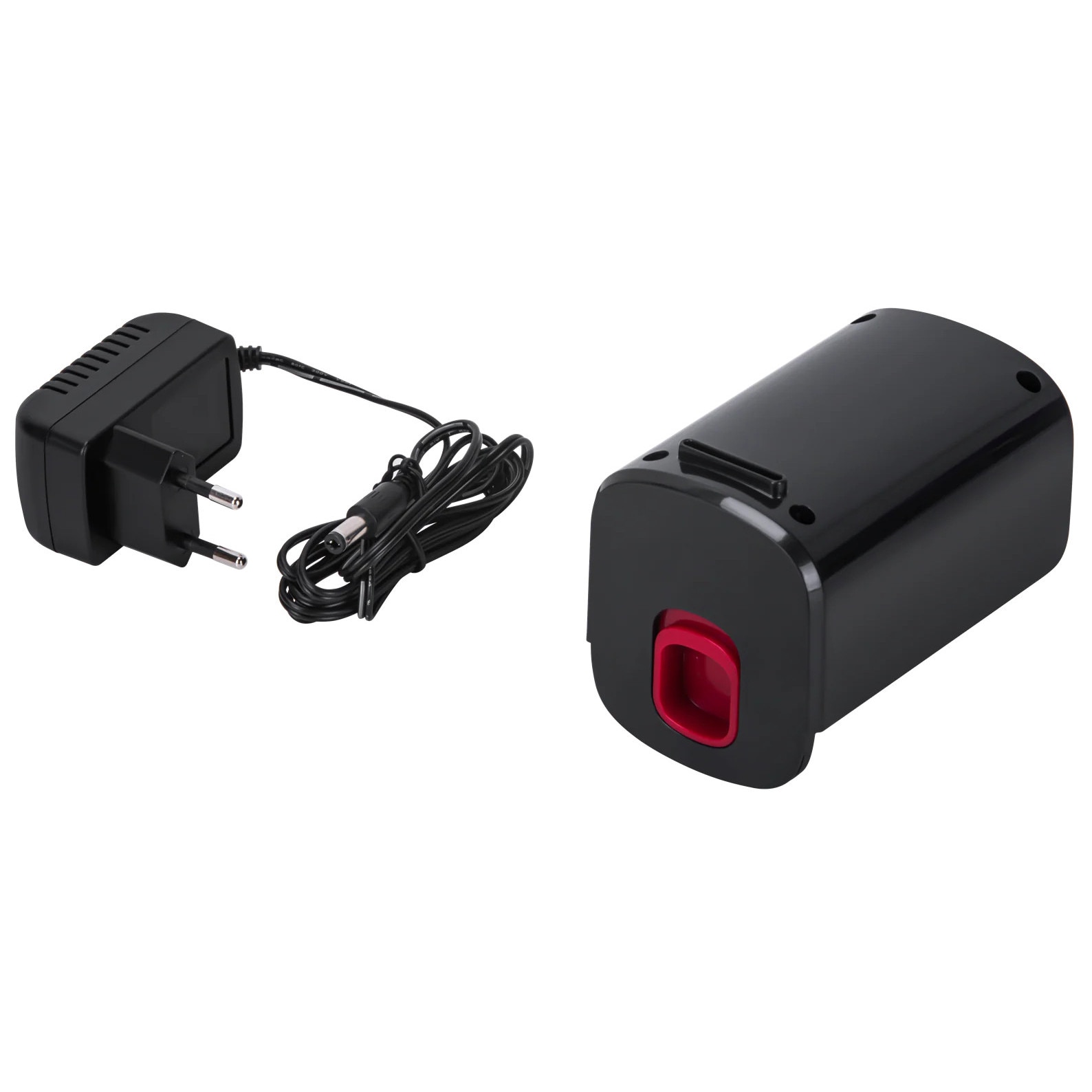 Aspirator vertical fara sac, Kraft&Dele, 25.2 V, 2500 mAh, Negru / Rosu