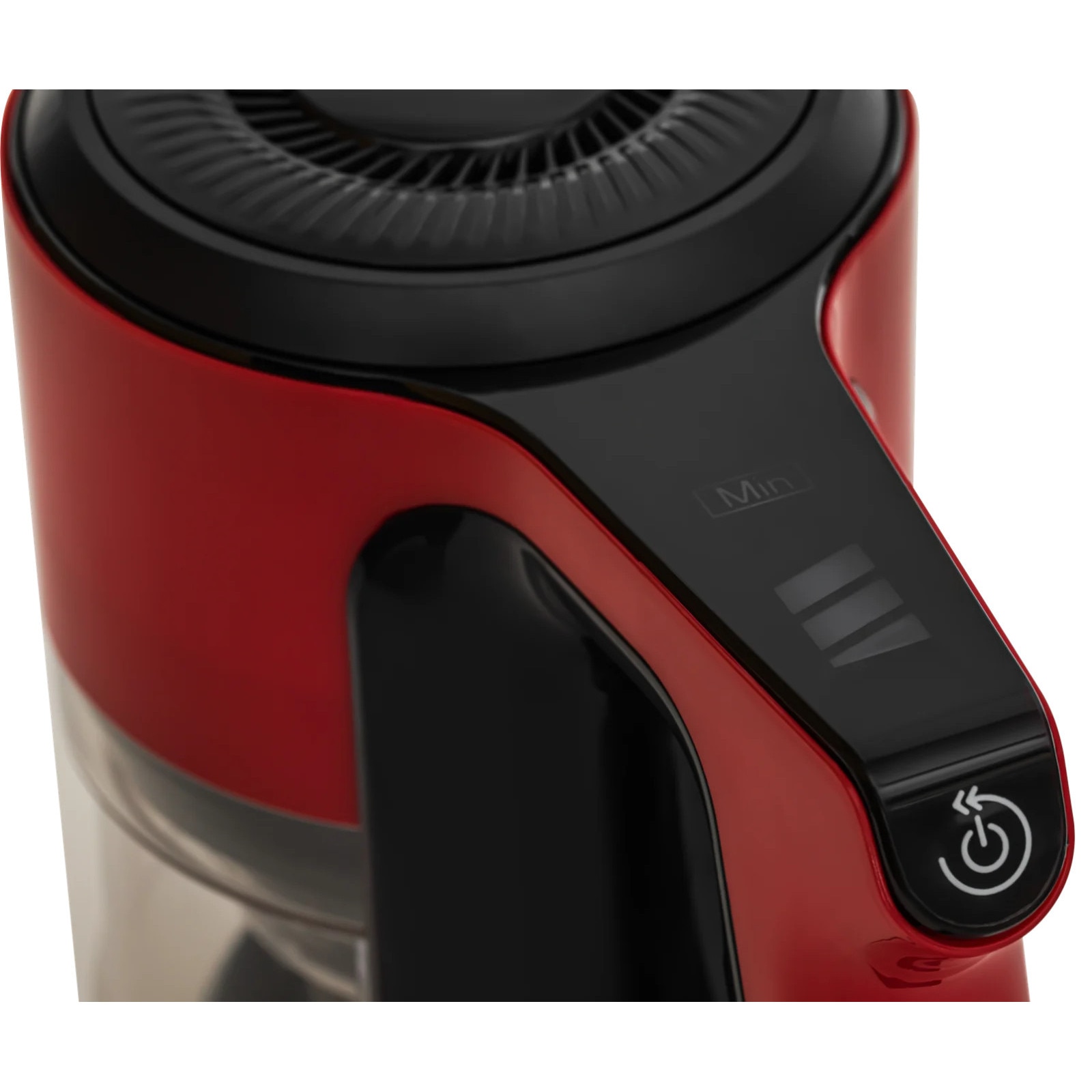 Aspirator vertical fara sac, Kraft&Dele, 25.2 V, 2500 mAh, Negru / Rosu