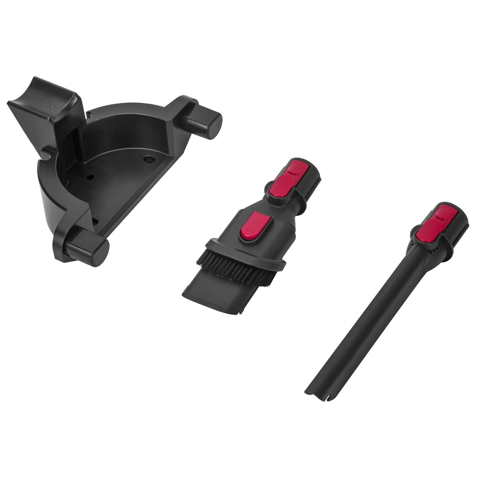 Aspirator vertical fara sac, Kraft&Dele, 25.2 V, 2500 mAh, Negru / Rosu