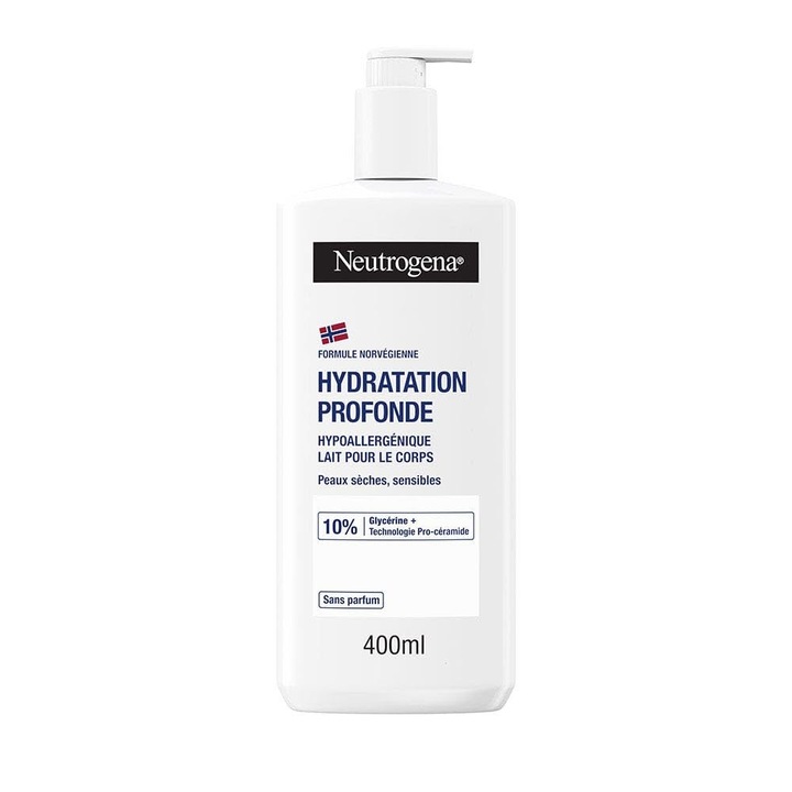 Neutrogena hipoallergén hidratáló testápoló, illatanyagmentes, 400 ml